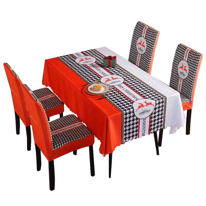 Christmas Tablecloths Chair Covers Party Decorations