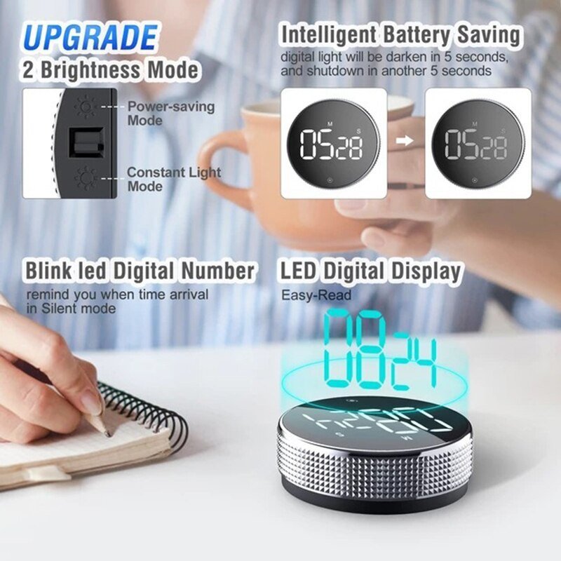 Digital Magnetic Smart Timer Productivity Stopwatch Office