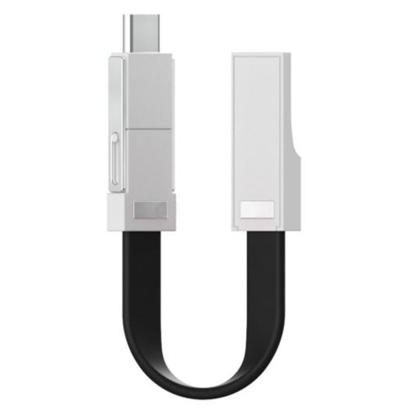 Chumdiy 3 In 1 Keychain Data Sync Charge Cable Black