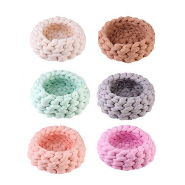 Chunky Knit Pet Bed For Dogs Or Cats