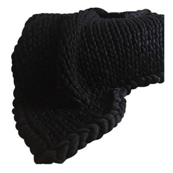 Super Warm Chunky Weave Knitted Blanket