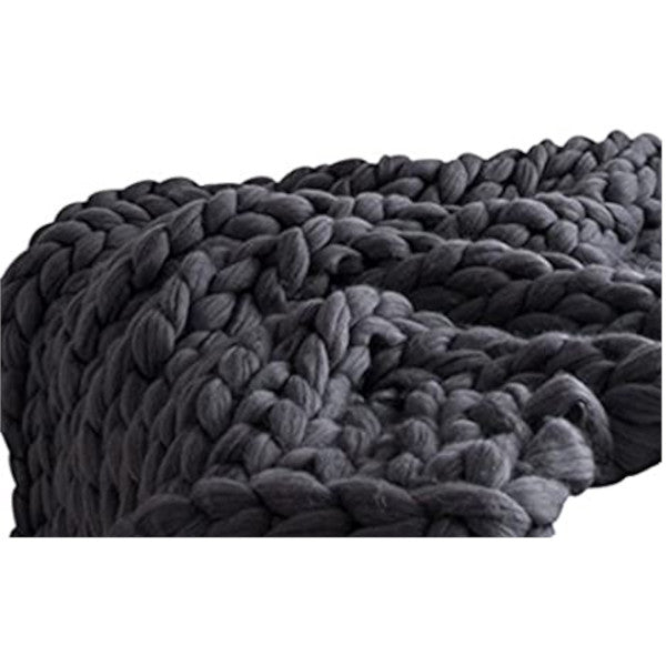 Super Warm Chunky Weave Knitted Blanket