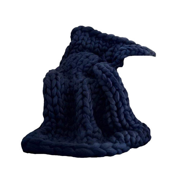 Super Warm Chunky Weave Knitted Blanket