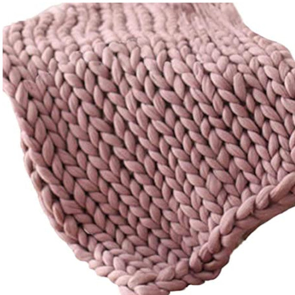 Super Warm Chunky Weave Knitted Blanket