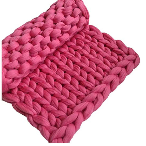 Super Warm Chunky Weave Knitted Blanket
