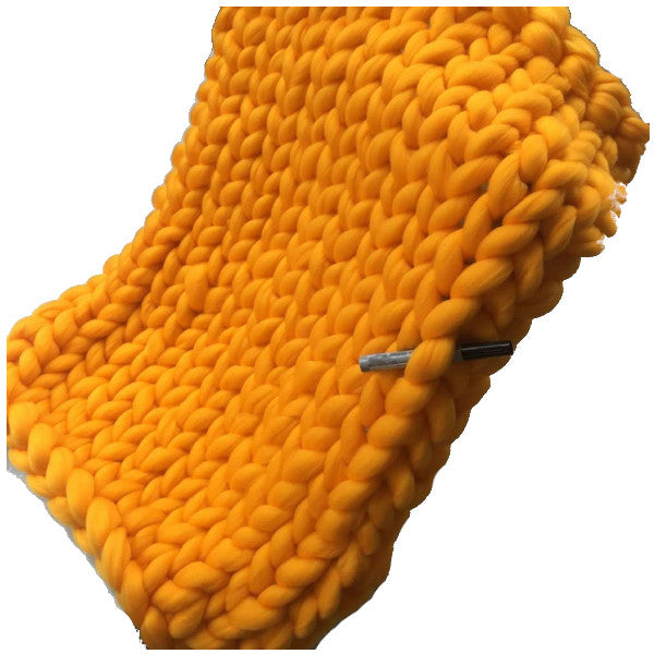 Super Warm Chunky Weave Knitted Blanket