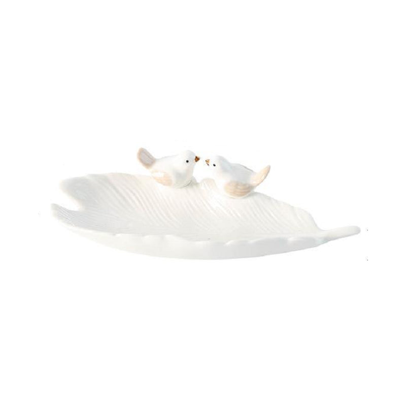 Veile Studios Jewelry Storage Tray Jewellery Display Stand Cute Bird Ceramic Plate