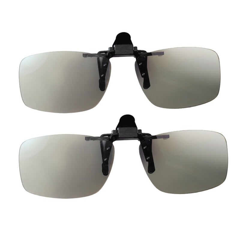 Cl01 Clip On Passive 3D Glasses Circular Polarized Lenses For Tv Real Cinemas Sony