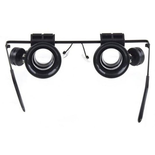 Classic 20 Times High Definition Magnifying Glass Precision Instrument Repair Maintenance Double Glasses Wearing Magnifi
