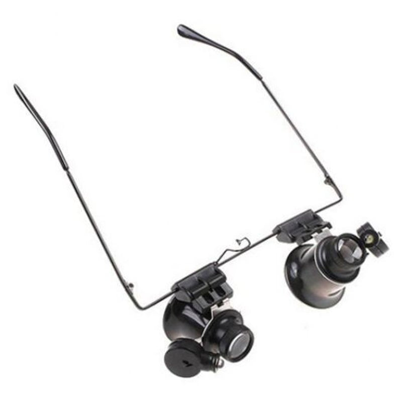 Classic 20 Times High Definition Magnifying Glass Precision Instrument Repair Maintenance Double Glasses Wearing Magnifi
