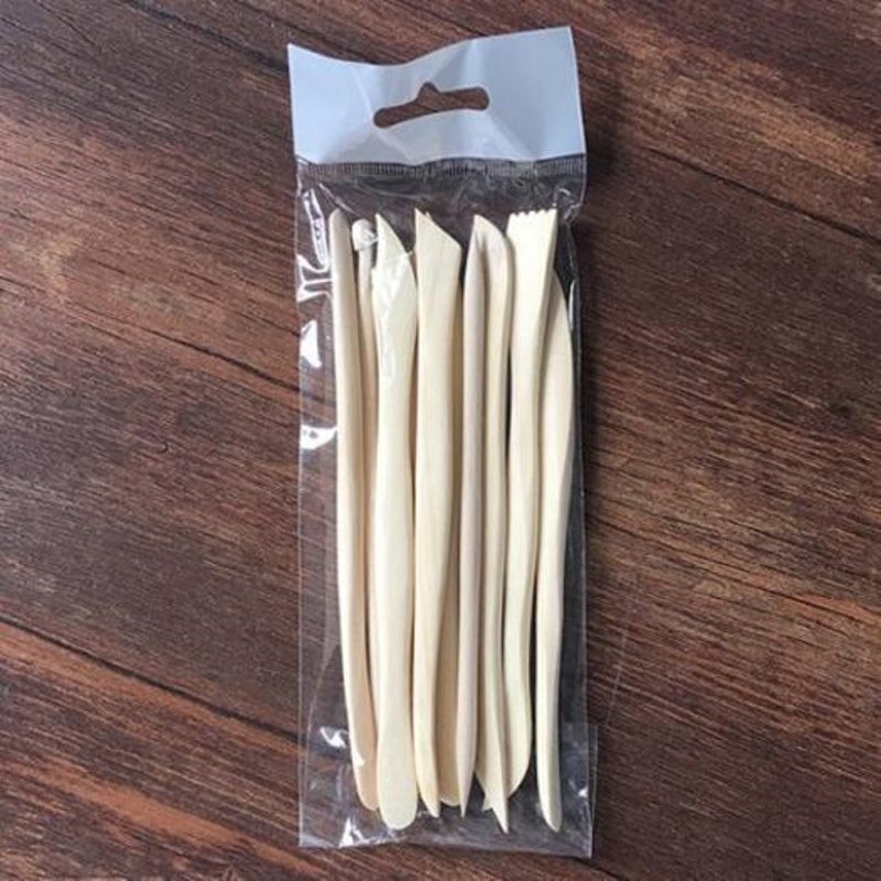Clay Sculpture Tool For Etching Object 10Pcs Champagne