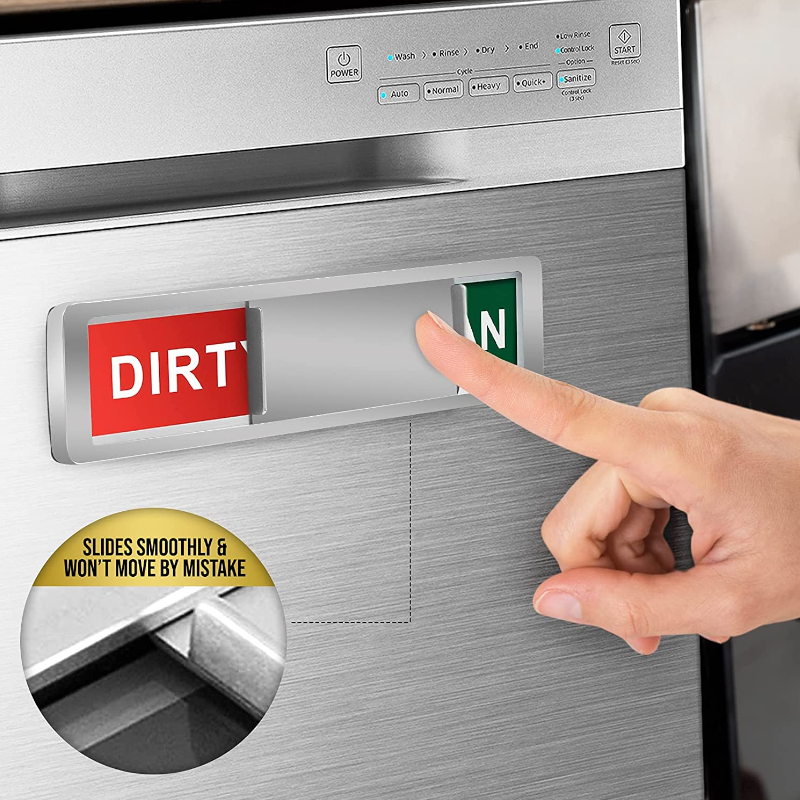 1 Sets of Hod Health & Home 1 Sets Of Clean Dirty Indicator Sign Dishwasher Mag - Net