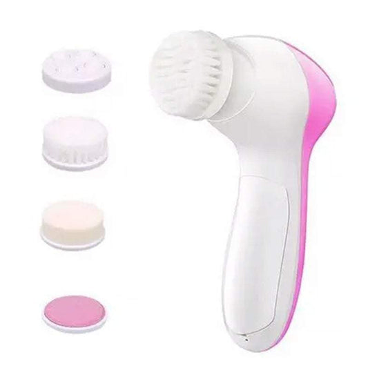 Face Wash Cleansing Brush Rotating 5 Heads Deep Gentle Exfoliation Remove Blackheads Massage
