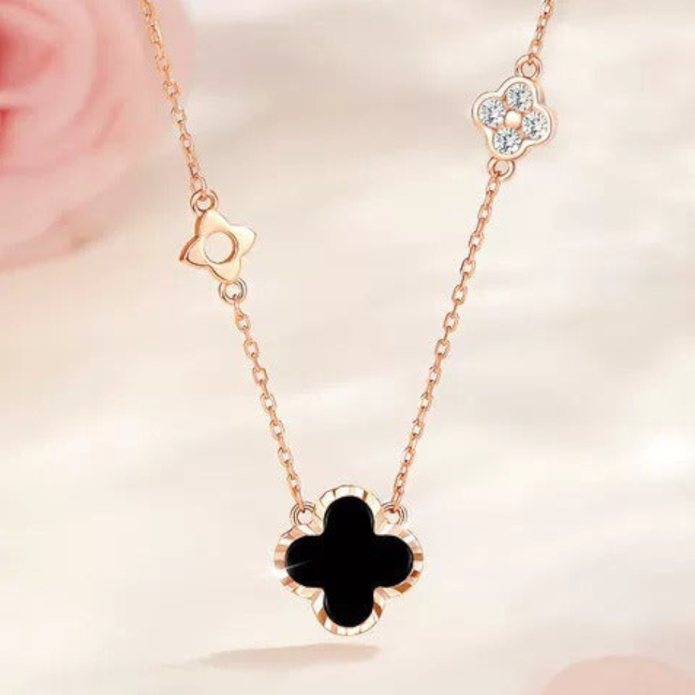 Clover Pendant Necklace Sterling Silver Gift For Her