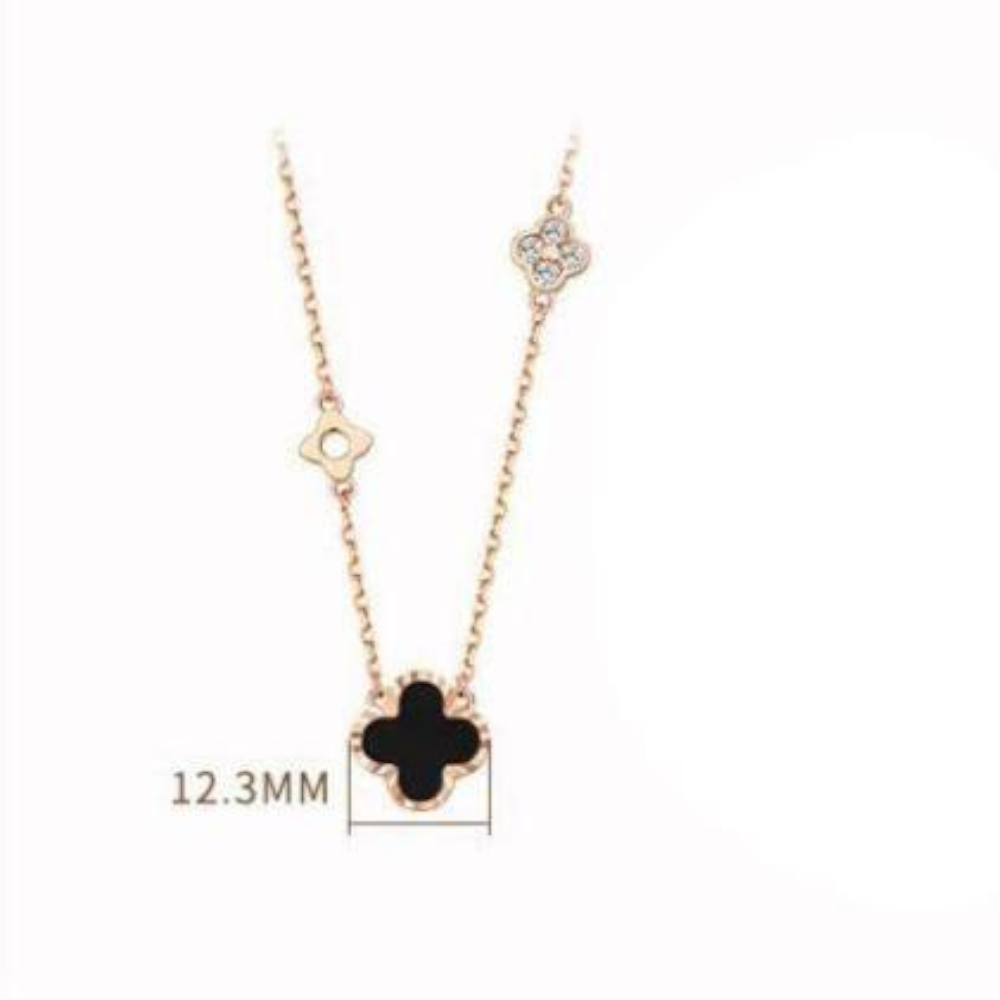 Clover Pendant Necklace Sterling Silver Gift For Her
