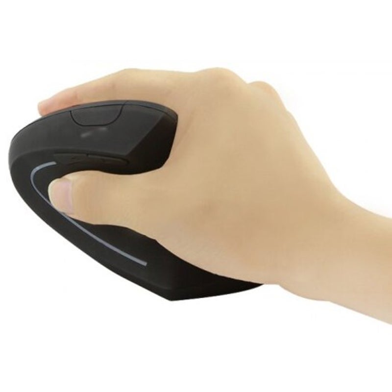 Cm0090c Rechargeable Optical Ergonomic Vertical Wireless Mouse Black