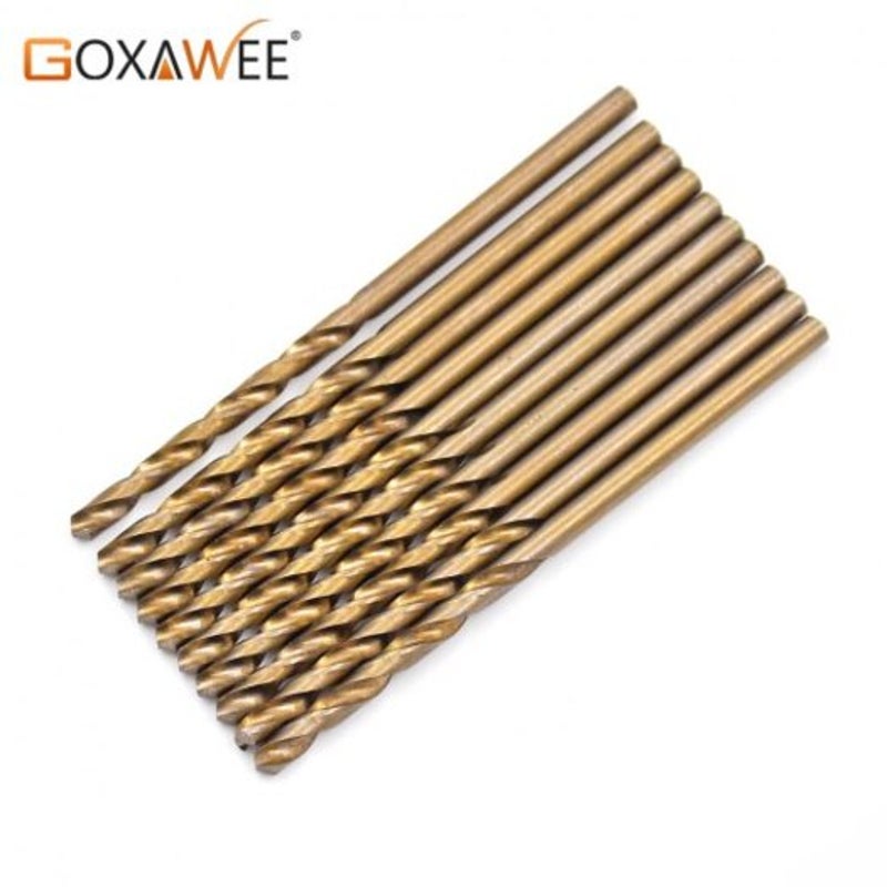 Cobalt Drill Bits For Metal Wood Working M35 Steel Straight Shank 1.0 3.0Mm Twist 3042 1.5X10pcs