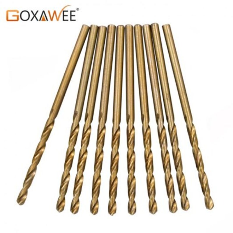 Cobalt Drill Bits For Metal Wood Working M35 Steel Straight Shank 1.0 3.0Mm Twist 3042 1.5X10pcs