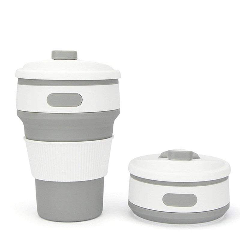 Mugs Coffee Cups Collapsible Silicone With Lid