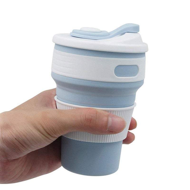 Mugs Coffee Cups Collapsible Silicone With Lid