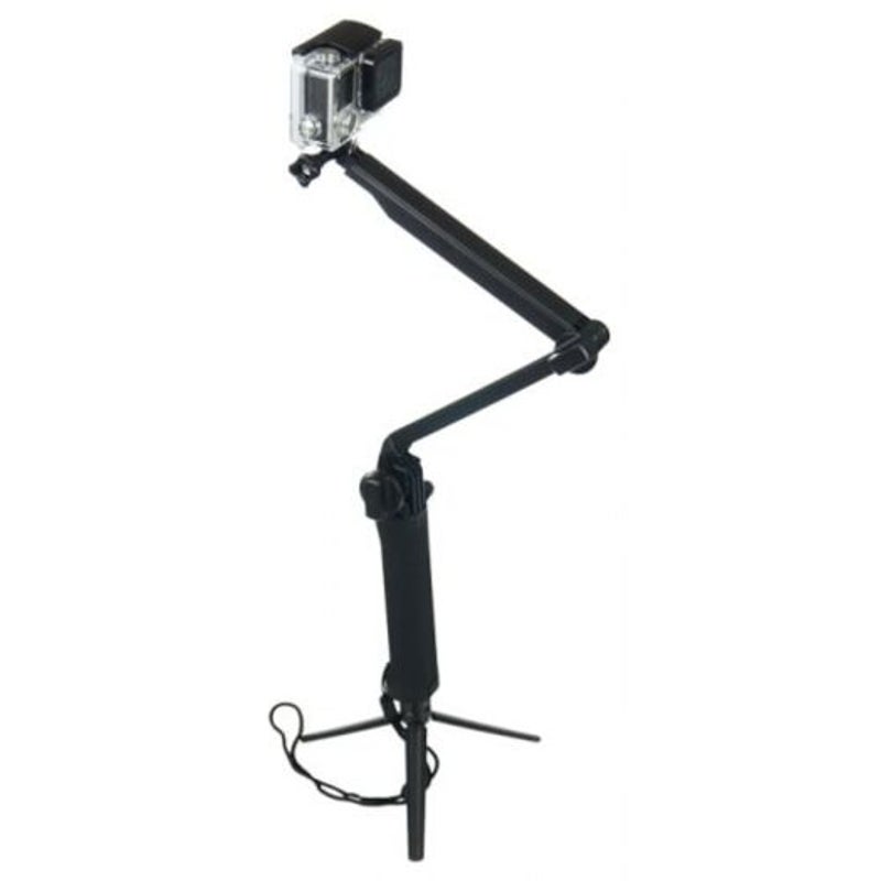 Collapsible Three Way Monopod Selfie Stick Mount Camera Grip Extension Arm Tripod Stand For Gopro Hero 6 / 5 4 3 Sj5000