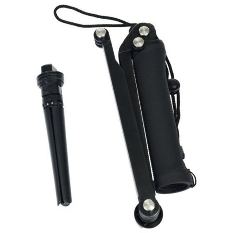 Collapsible Three Way Monopod Selfie Stick Mount Camera Grip Extension Arm Tripod Stand For Gopro Hero 6 / 5 4 3 Sj5000