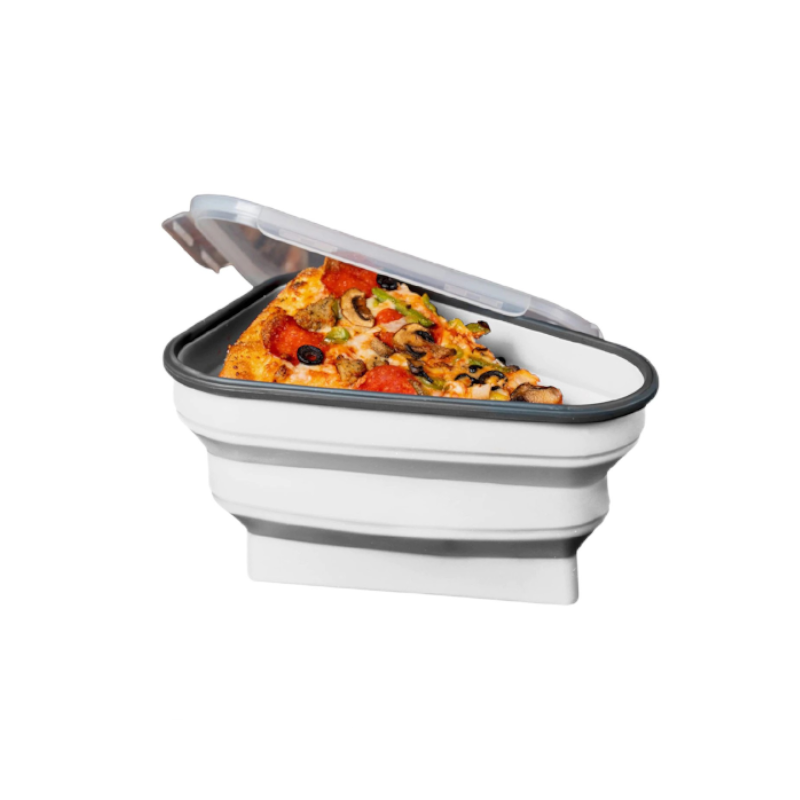 Collapsible Functional Pizza Slice Storage Container