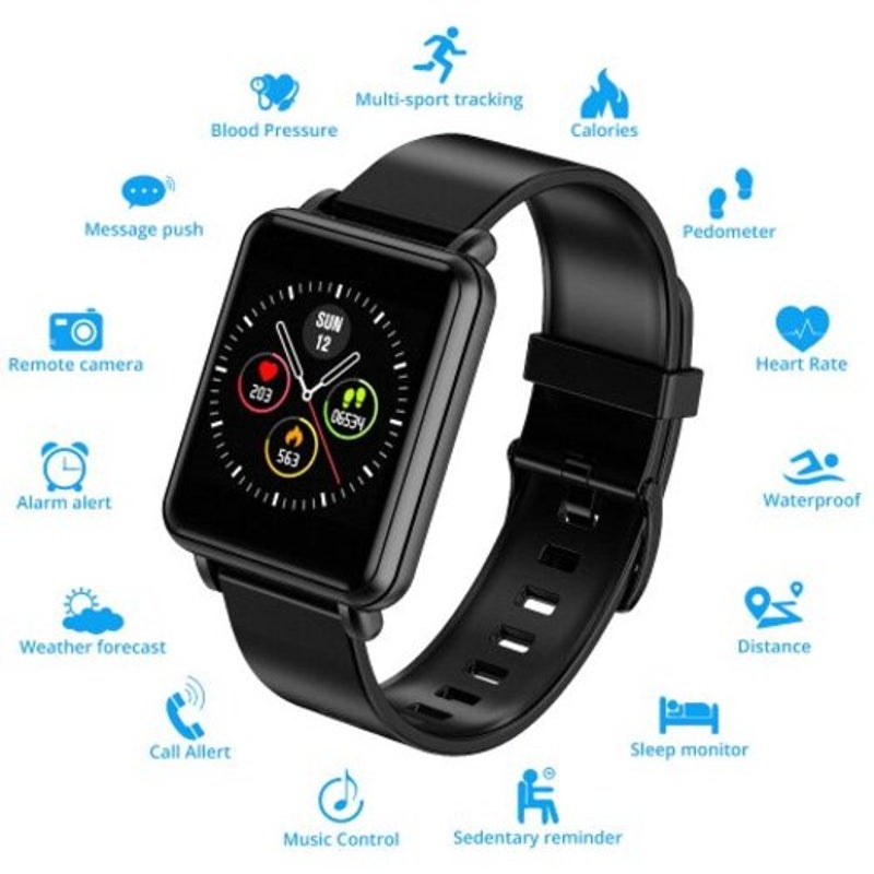 Colmi Land 1 Smart Watch With Fitness Tracker For Iphone Andriod Phone Black