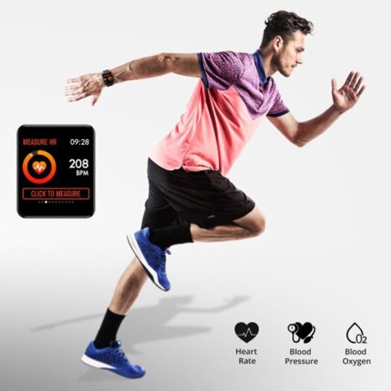 Colmi Land 1 Smart Watch With Fitness Tracker For Iphone Andriod Phone Black