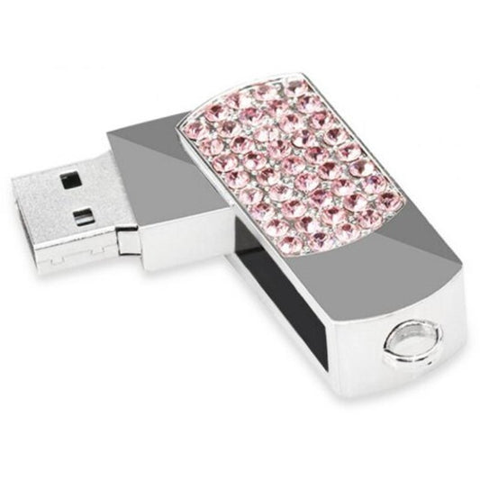 Colorful Diamond Fashion U Disk Usb Flash Drive Light Pink 32G