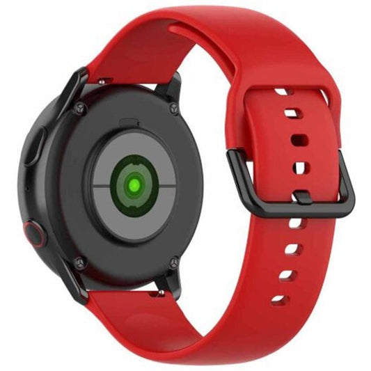 Colorful Silicone Strap For Samsung Galaxy Watch Active 2Th Lava Red