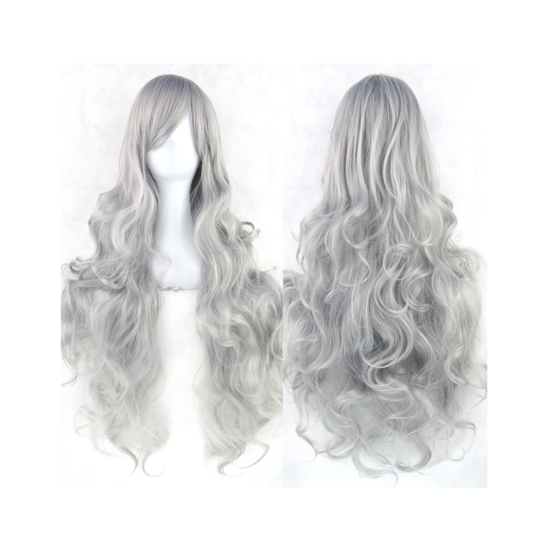 1 Sets of House Of Dasein Cosplay Long Hair Wig High Temperature Silk Multi Colored Cartoon 80Cm