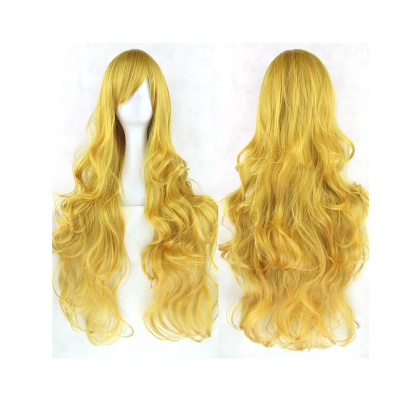 1 Sets of House Of Dasein Cosplay Long Hair Wig High Temperature Silk Multi Colored Cartoon 80Cm