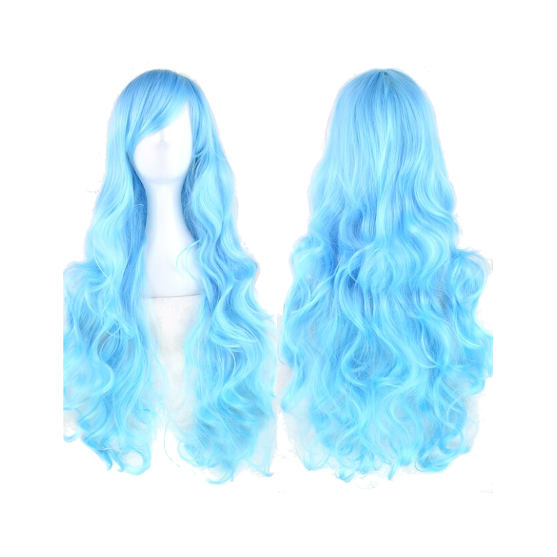 1 Sets of House Of Dasein Cosplay Long Hair Wig High Temperature Silk Multi Colored Cartoon 80Cm