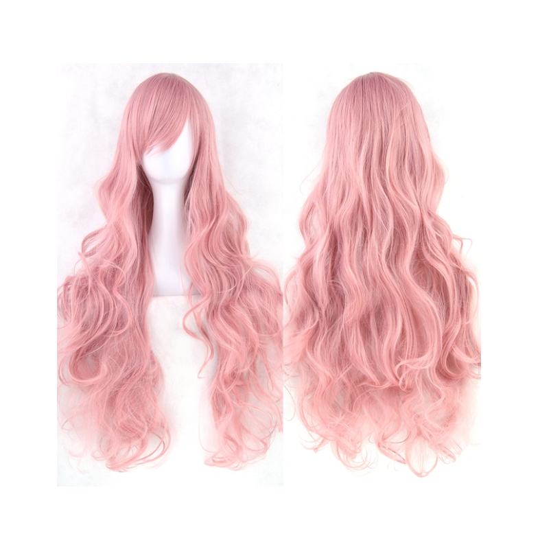 1 Sets of House Of Dasein Cosplay Long Hair Wig High Temperature Silk Multi Colored Cartoon 80Cm