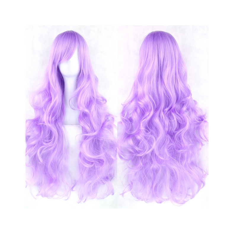 1 Sets of House Of Dasein Cosplay Long Hair Wig High Temperature Silk Multi Colored Cartoon 80Cm