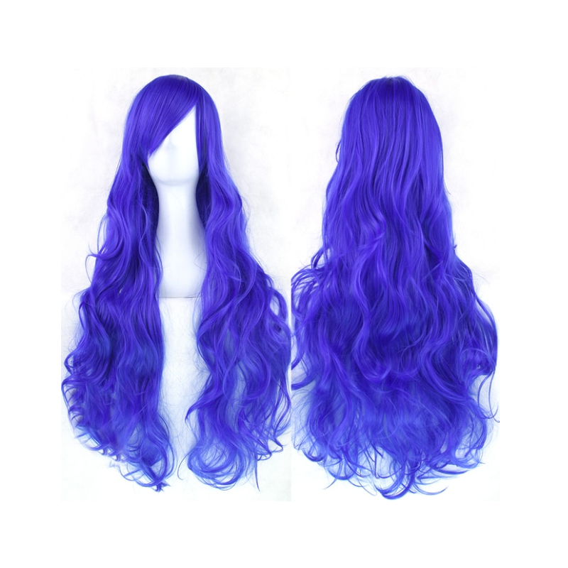 1 Sets of House Of Dasein Cosplay Long Hair Wig High Temperature Silk Multi Colored Cartoon 80Cm
