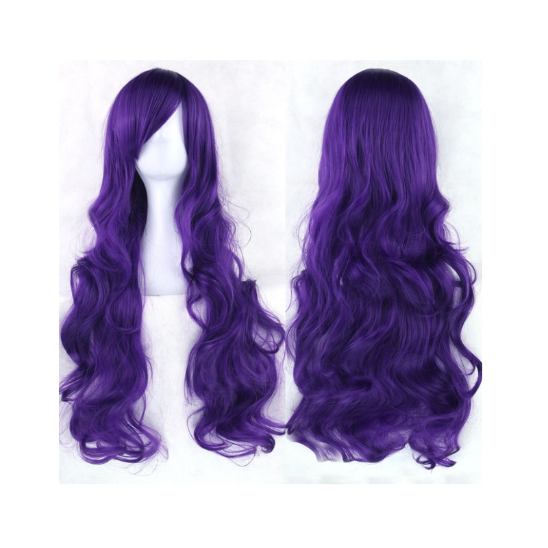 1 Sets of House Of Dasein Cosplay Long Hair Wig High Temperature Silk Multi Colored Cartoon 80Cm