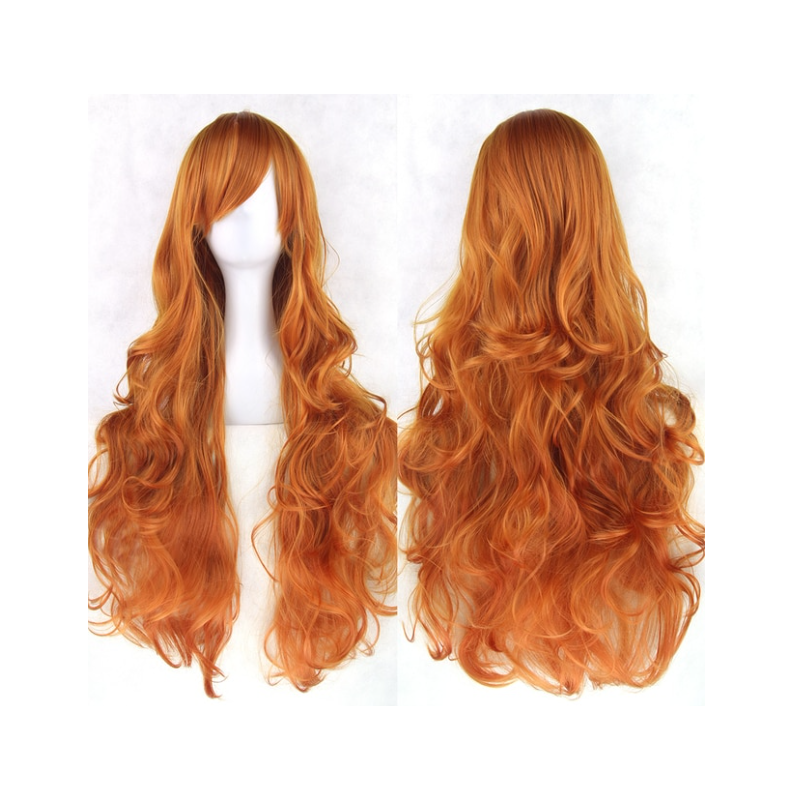 1 Sets of House Of Dasein Cosplay Long Hair Wig High Temperature Silk Multi Colored Cartoon 80Cm