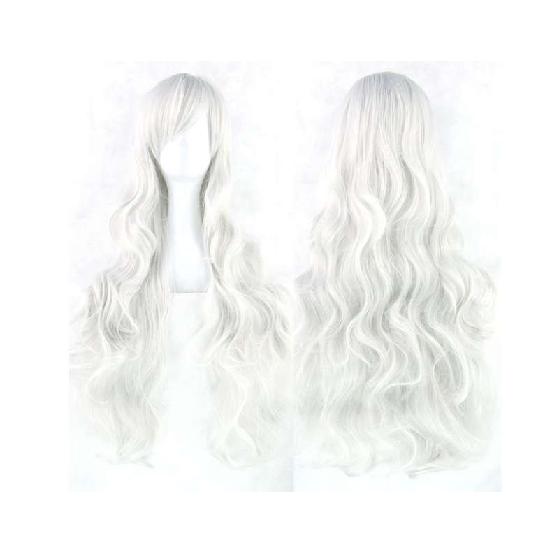 1 Sets of House Of Dasein Cosplay Long Hair Wig High Temperature Silk Multi Colored Cartoon 80Cm