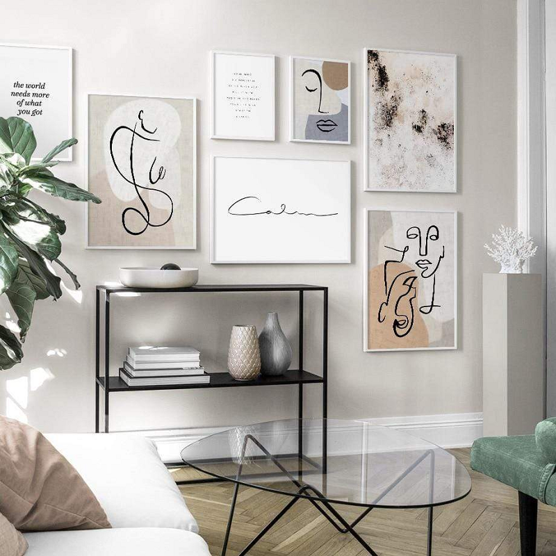 Colour Block Canvas Unique Modern Art Prints Wall Decor