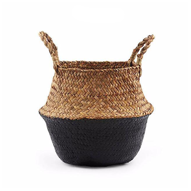 Colour Block Wicker Baskets Storage