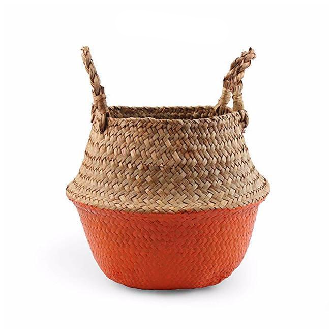 Colour Block Wicker Baskets Storage