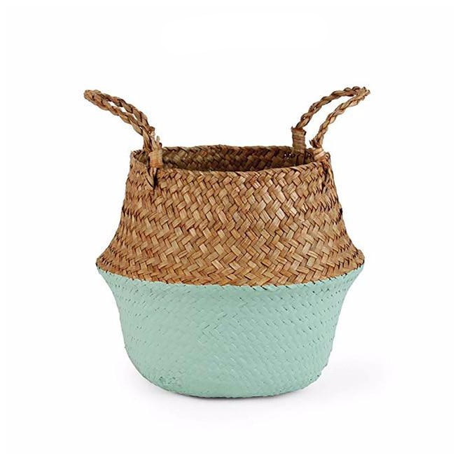 Colour Block Wicker Baskets Storage