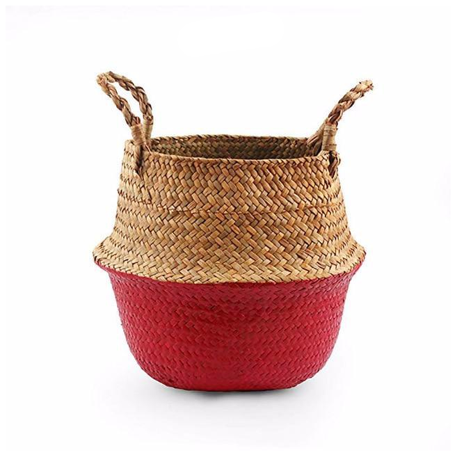 Colour Block Wicker Baskets Storage
