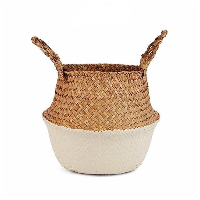 Colour Block Wicker Baskets Storage