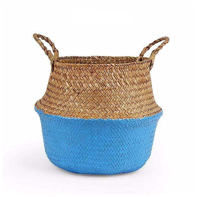 Colour Block Wicker Baskets Storage