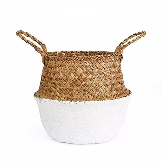 Colour Block Wicker Baskets Storage