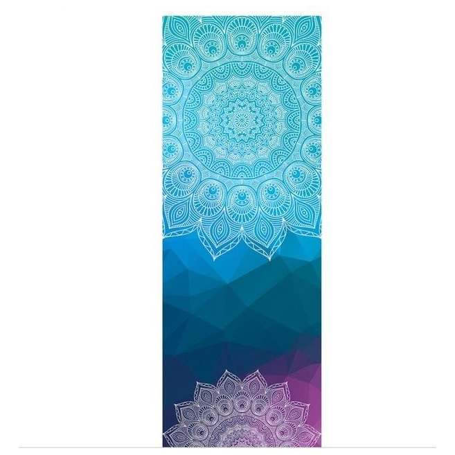 Colourful Mandala Yoga Towel Non Slip Portable Travel Pilates Blanket