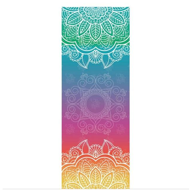 Colourful Mandala Yoga Towel Non Slip Portable Travel Pilates Blanket